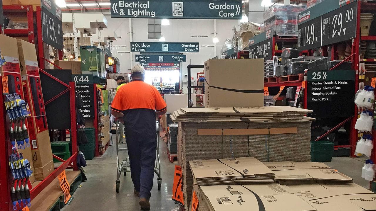 Shoppers at a Bunnings hardware store (file image)