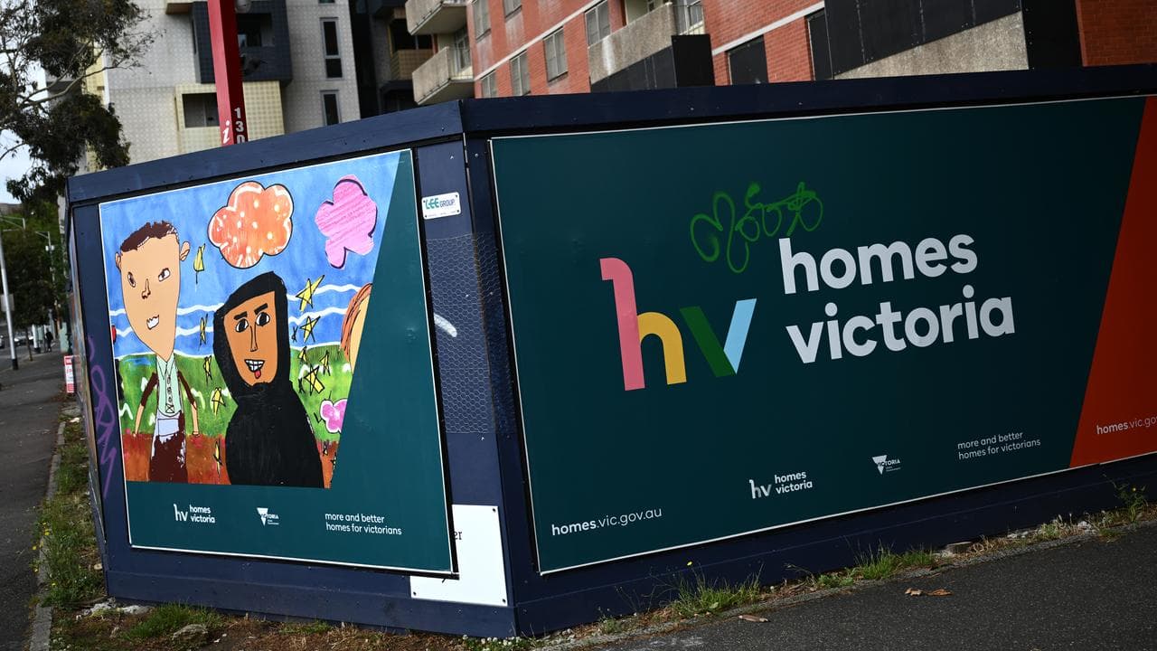 Homes Victoria signage (file)