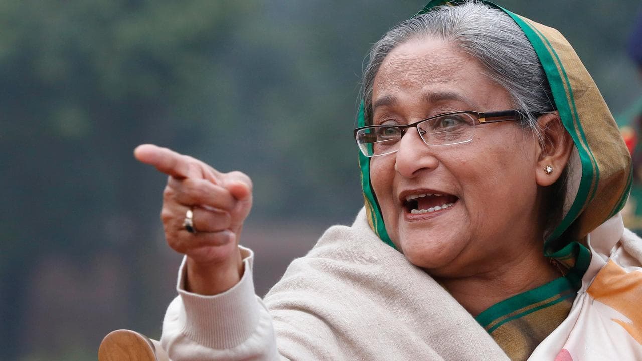 Former Bangladeshi prime minister Sheikh Hasina