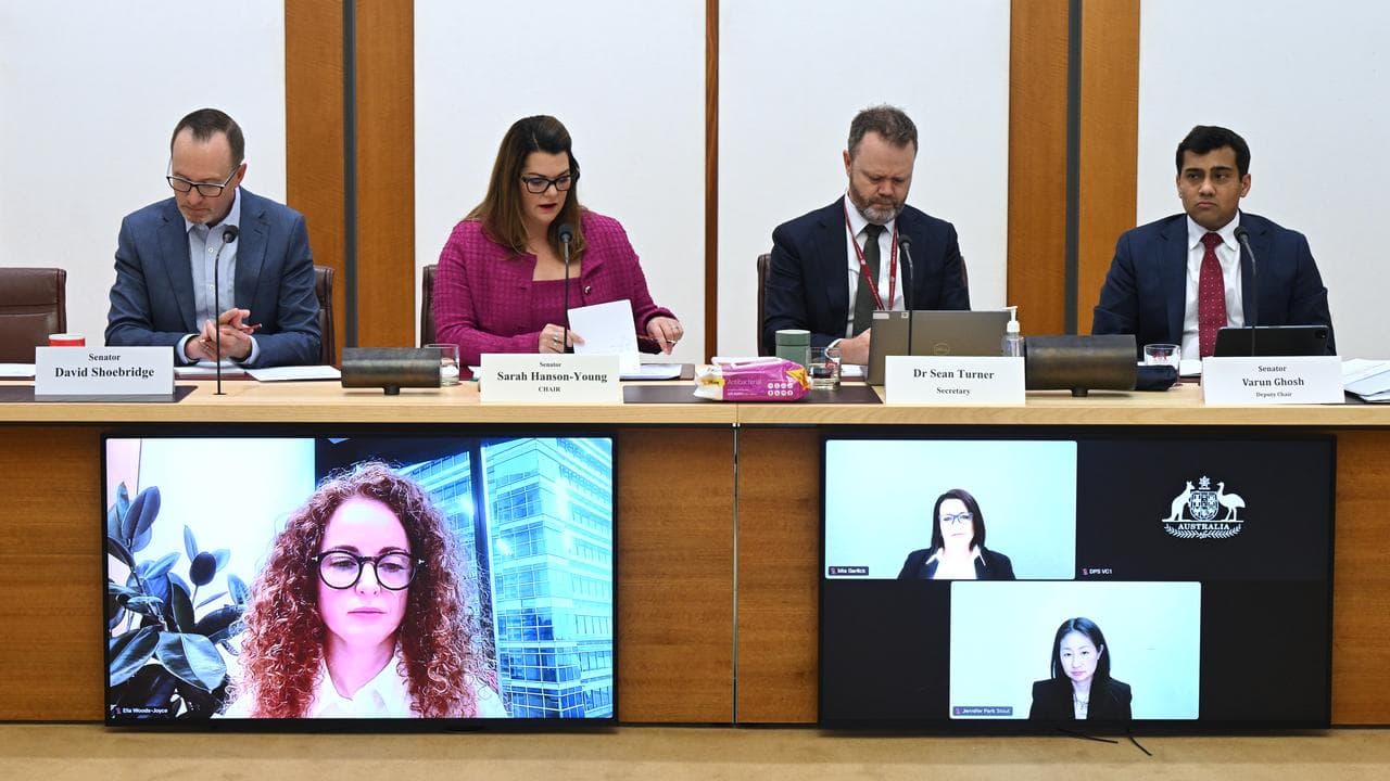 Online Safety Code’ inquiry at Parliament House in Canberra