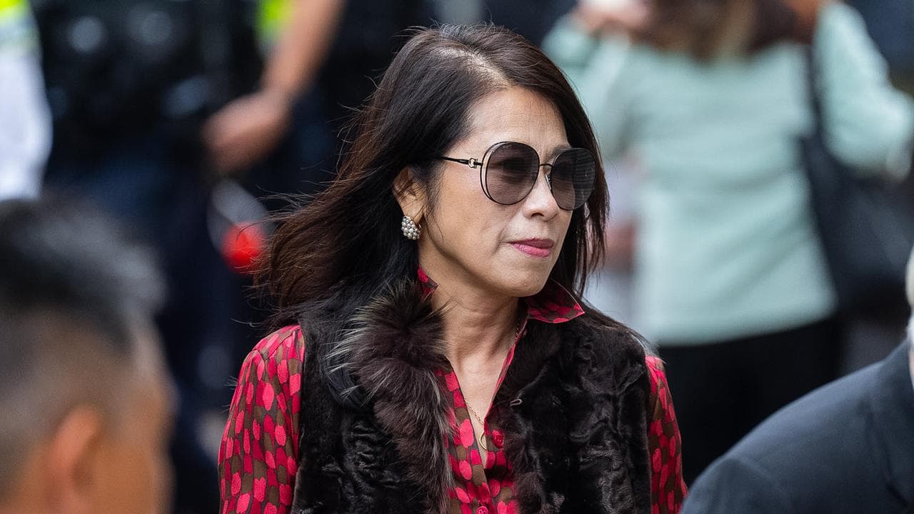 Jimmy Lai's wife Teresa at the West Kowloon Magistrates' Courts