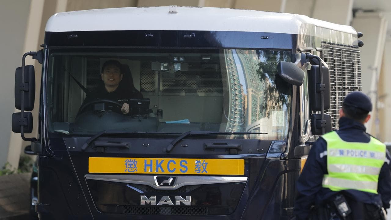 A van from the Hong Kong Correctional Services