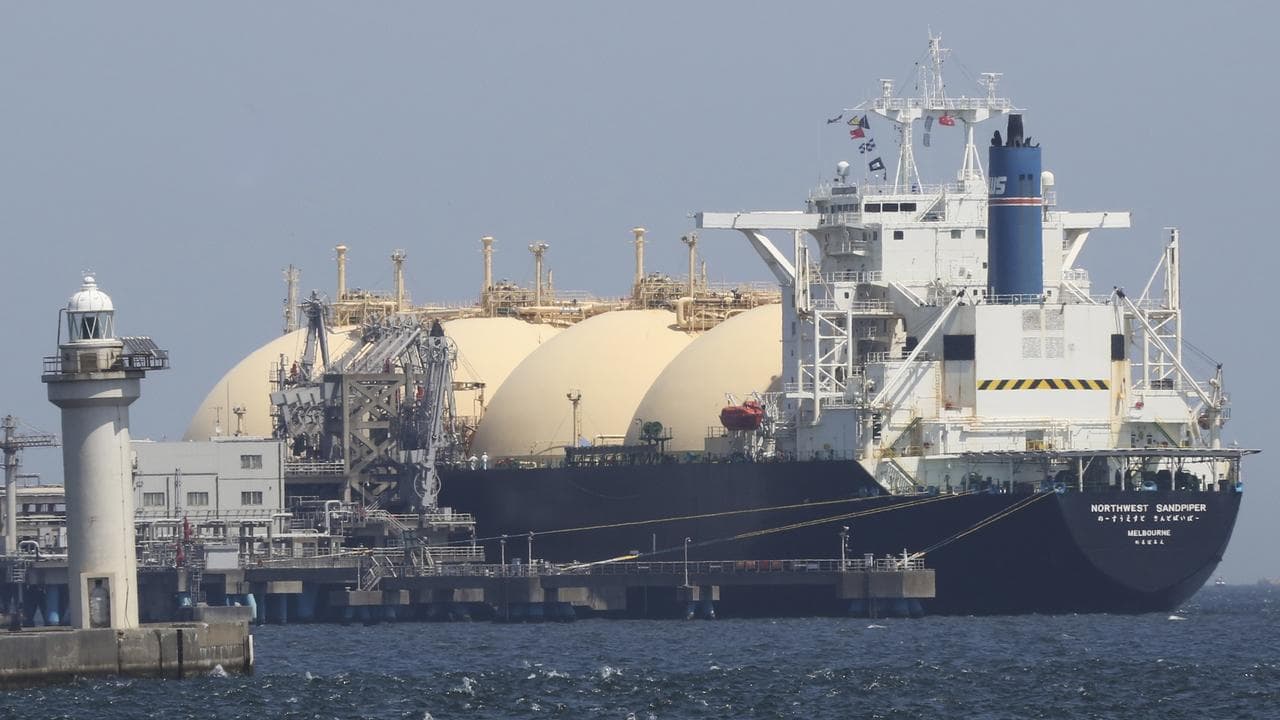 An Australian LNG tanker in Japan
