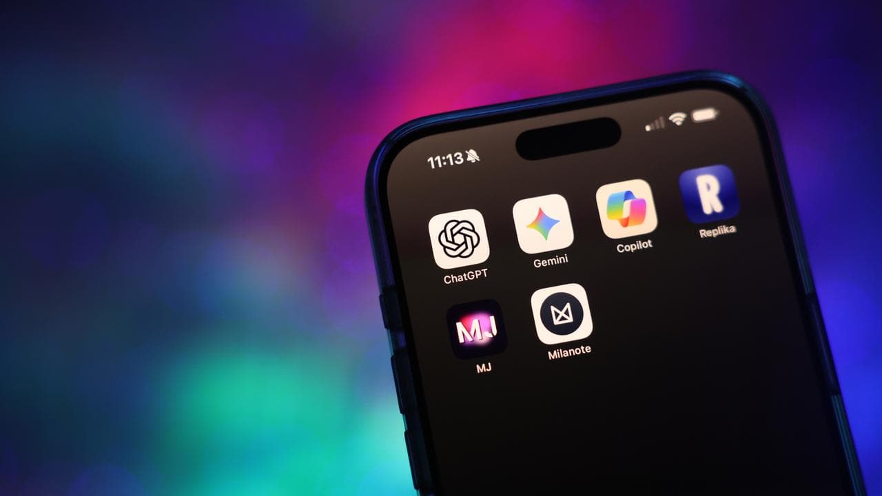 AI apps on a phone (file image)