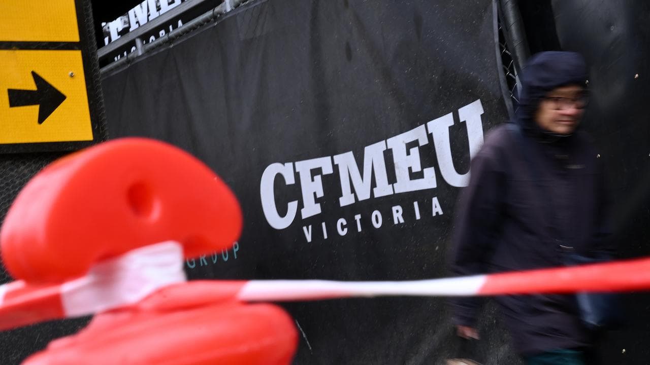 CFMEU signage in Melbourne