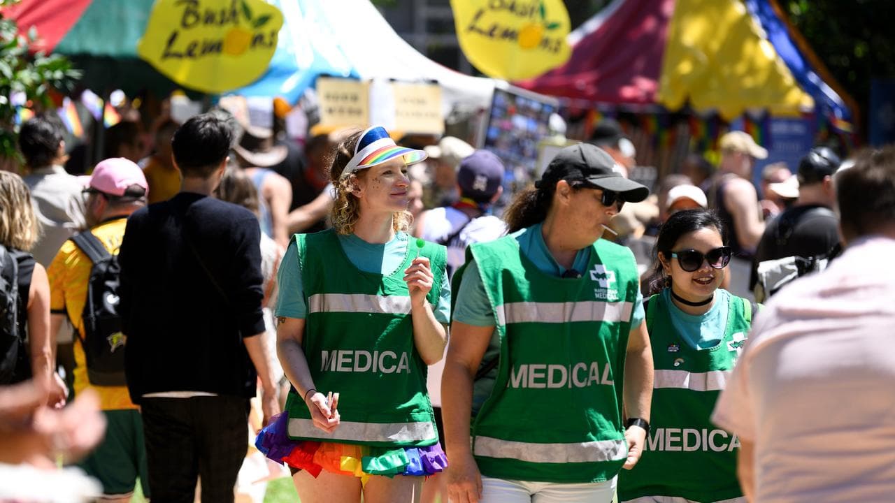 Medical staff at Mardi Gras Fair Day (file image)