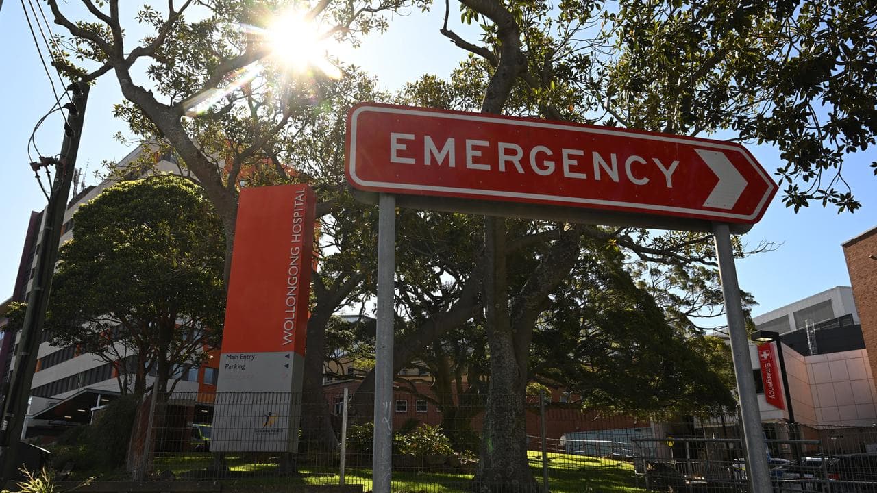 Signage at Wollongong Hospital in NSW (file image)