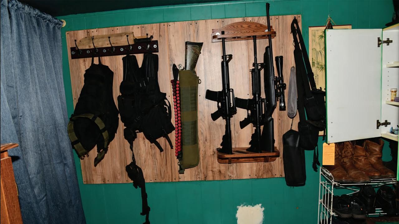 Firearms at Donald Day's Arizona property (file)