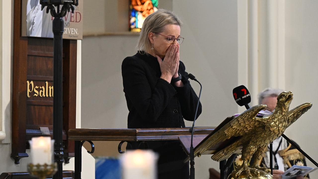 Sussan Ley at her mum's funeral (file image)