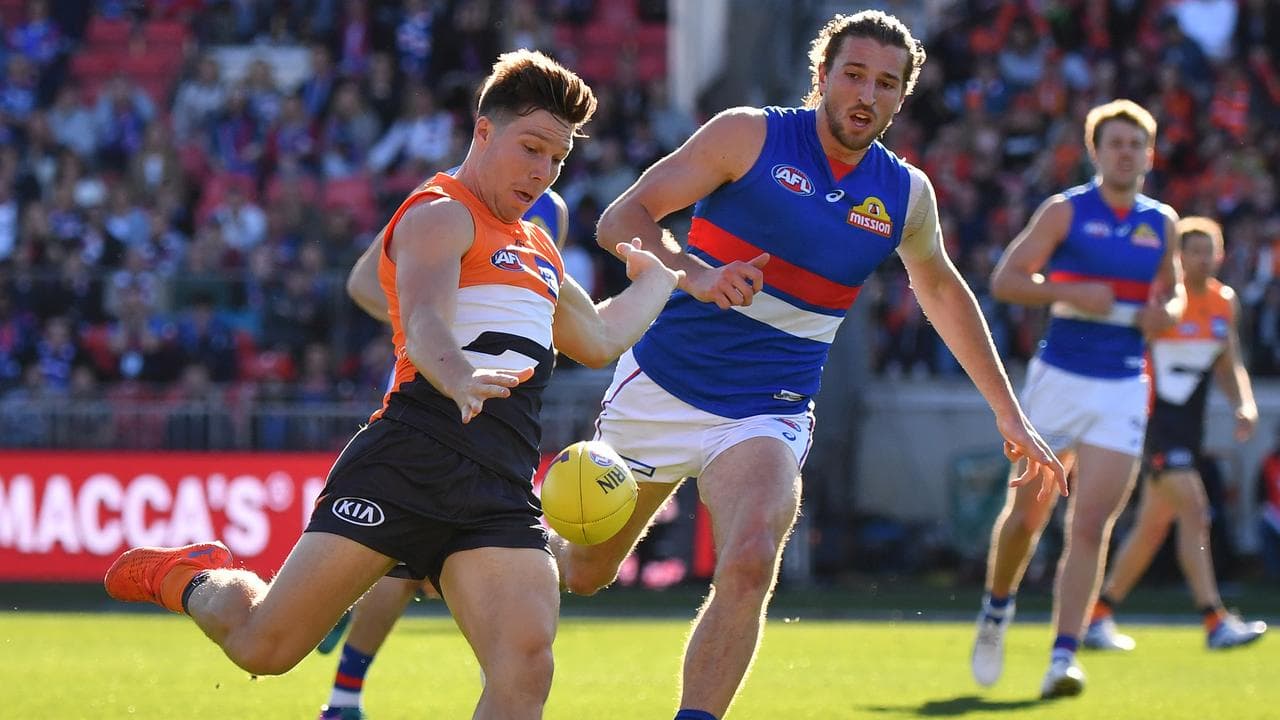 (L-R) Toby Greene an dMarcus Bontempelli.