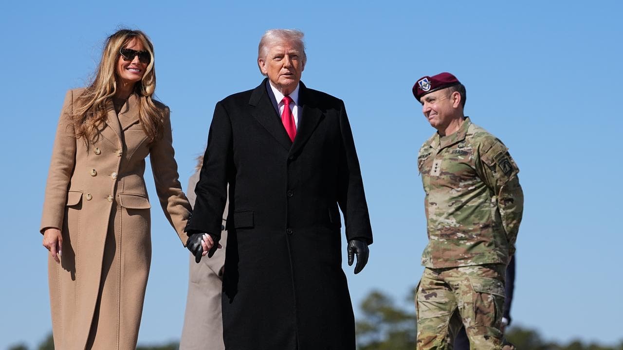 Donald Trump and first lady Melania Trump