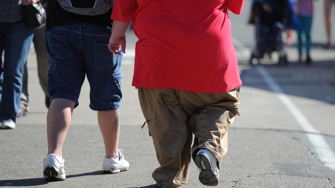 Overweight man (file)