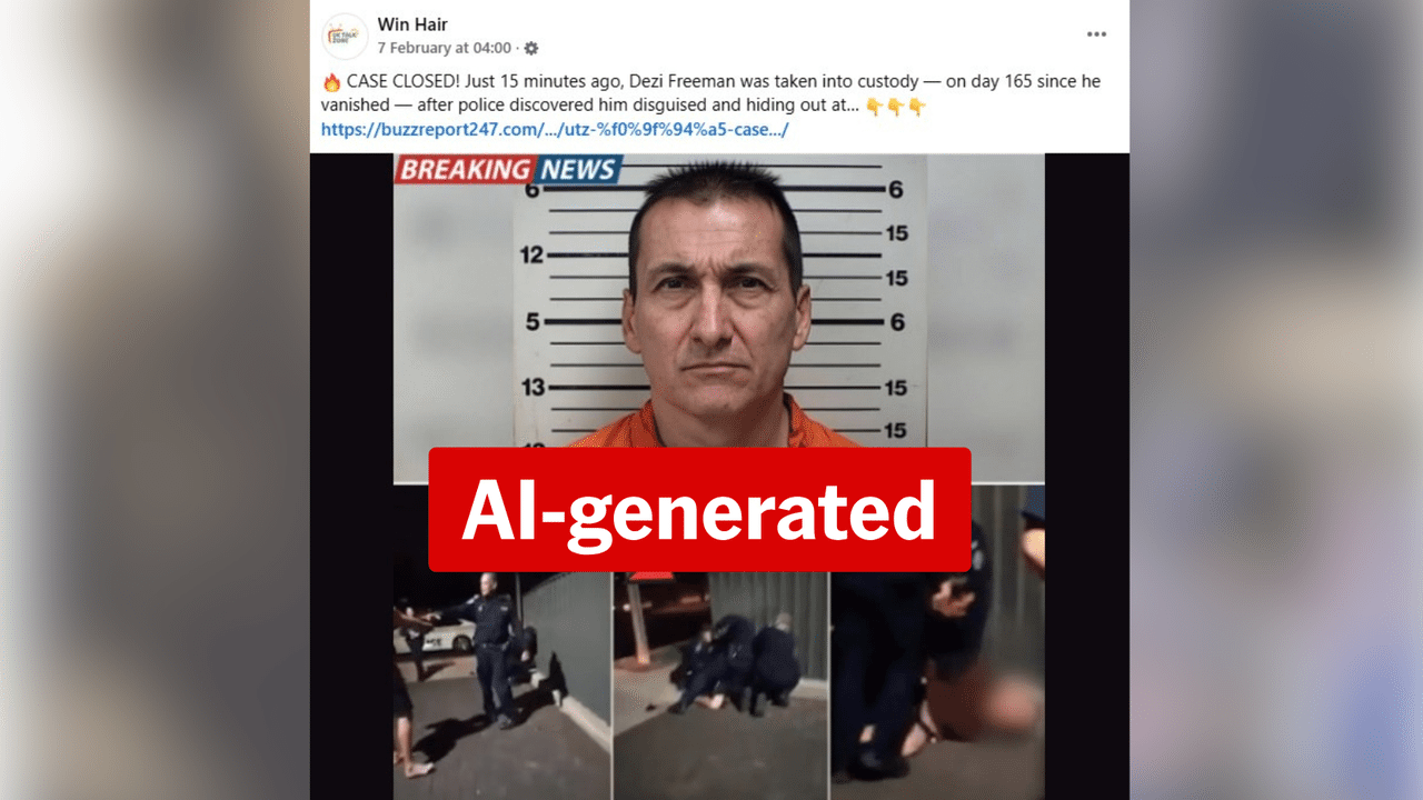 An AI-generated image of Dezi Freeman