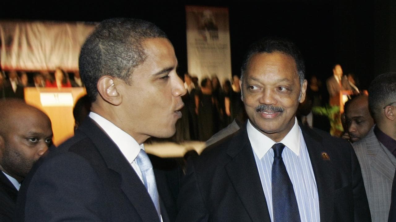 Barack Obama and Jesse Jackson in 2007