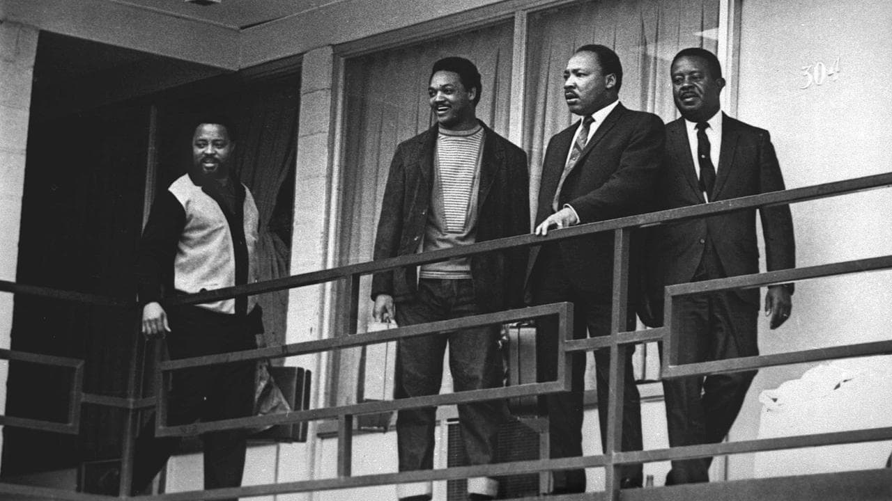 Jesse Jackson with Martin Luther King Jr at a motel in Memphis in 1968