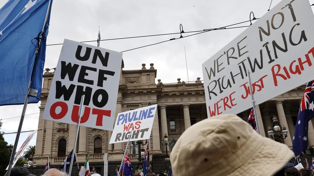Protesters at a rally (file image)