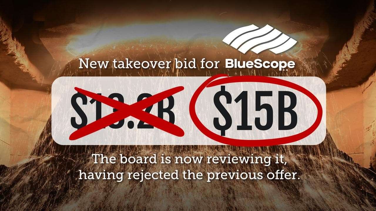 Graphic details a new $15 billion takeover bid for Bluescope