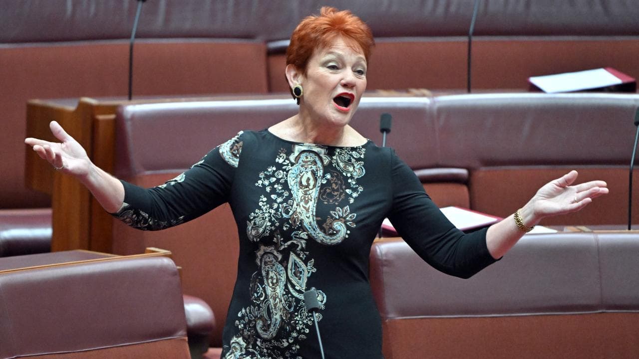 A file photo of Pauline Hanson
