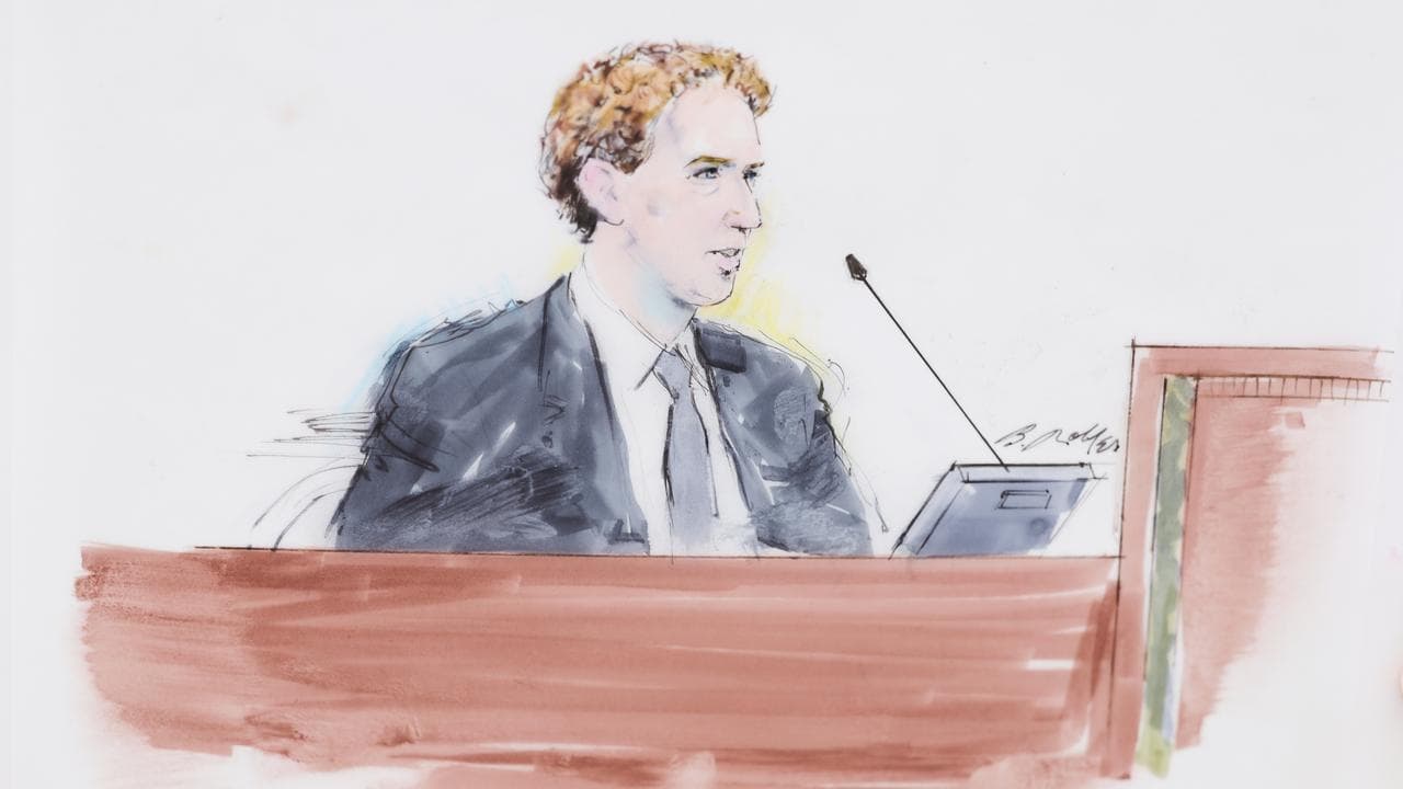 A sketch of Mark Zuckerberg