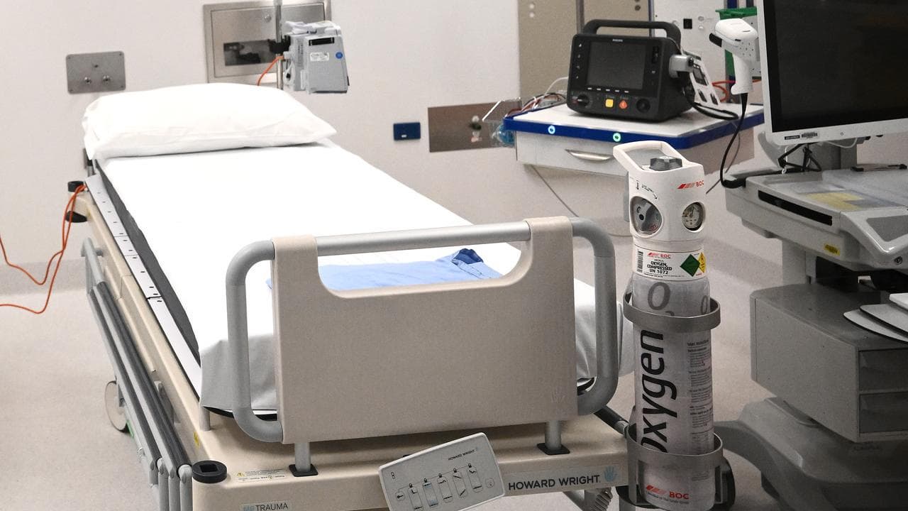 An empty hospital bed (file image)