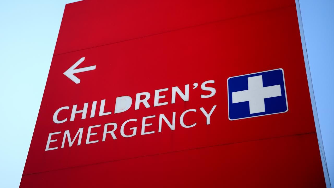 Hospital signage (file image)