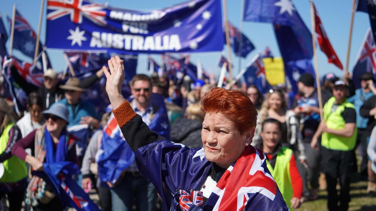 One Nation leader Pauline Hanson