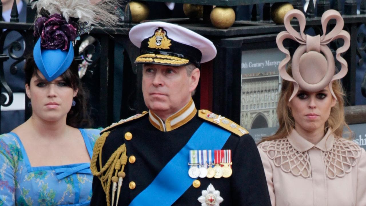 Former prince Andrew and his daughters