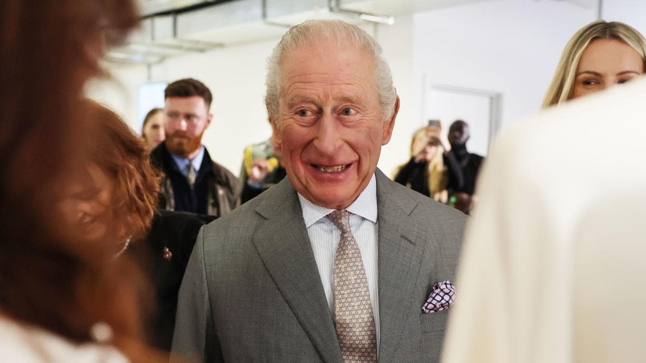 King Charles III talks to designers as he opens London Fashion Week
