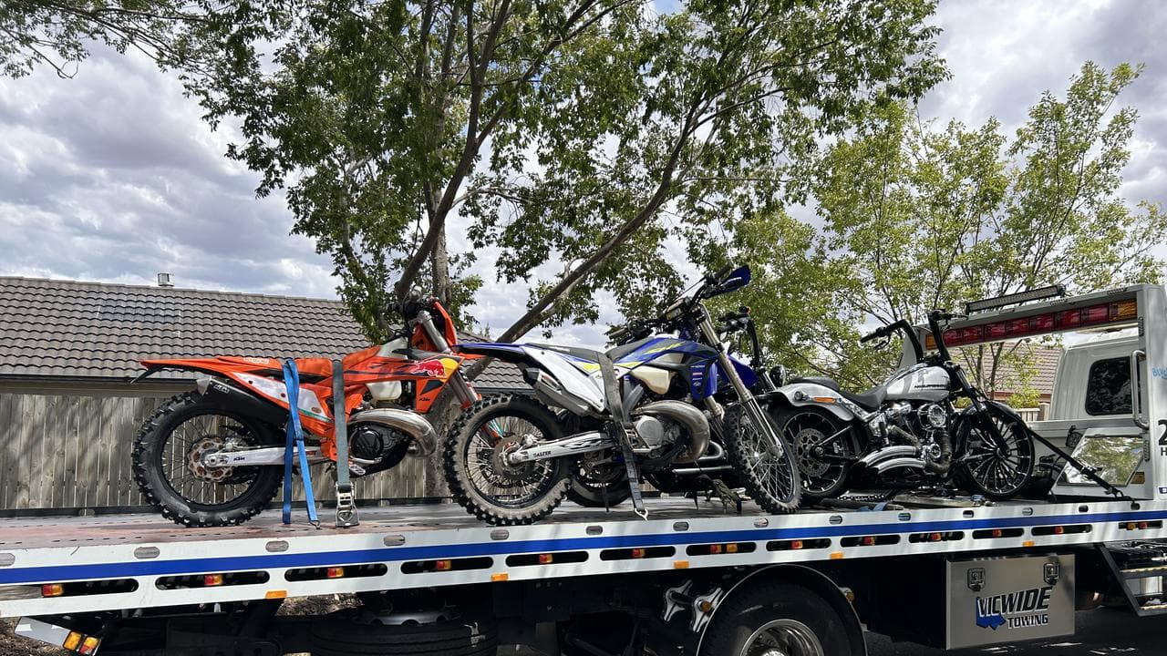 Stolen motorbikes
