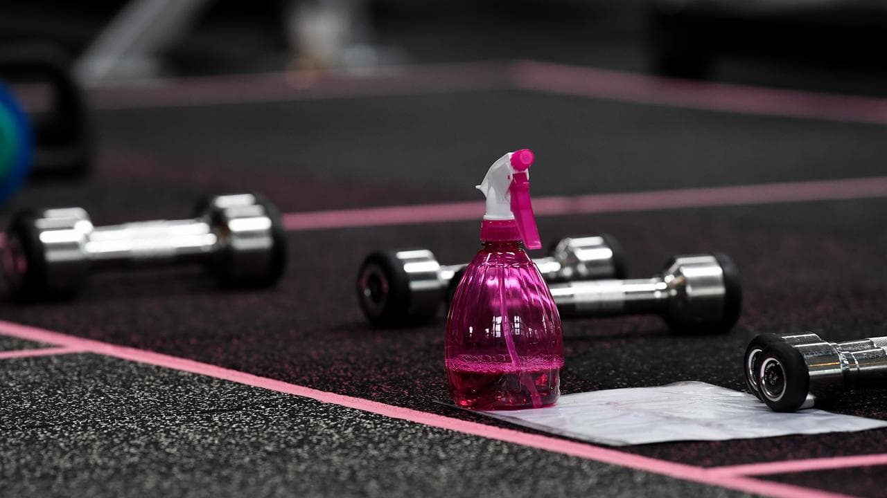 Hand weights at a gym (file image)