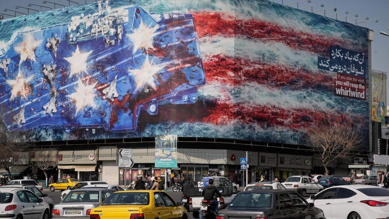 A billboard in Tehran