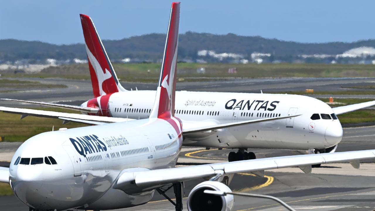 Qantas aircraft operations at Sydney Domestic Airport (file image)