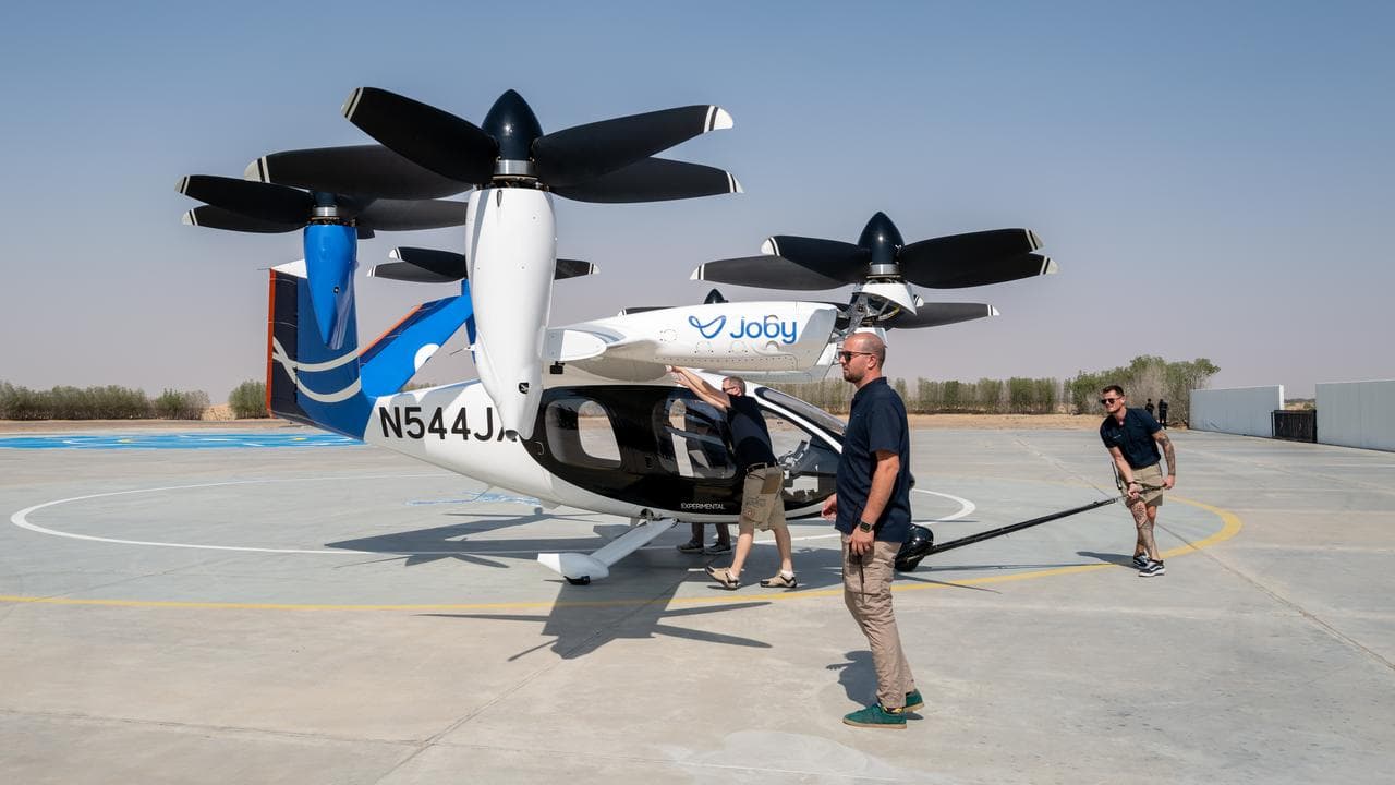 Uber and Joby demonstrate the electric air taxi in Dubai