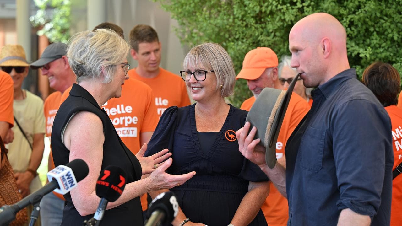 Helen Haines, Michelle Milthorpe and David Pocock.