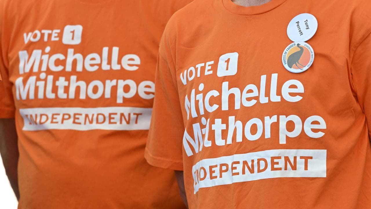 Shirts supporting independent candidate for Farrer Michelle Milthorpe