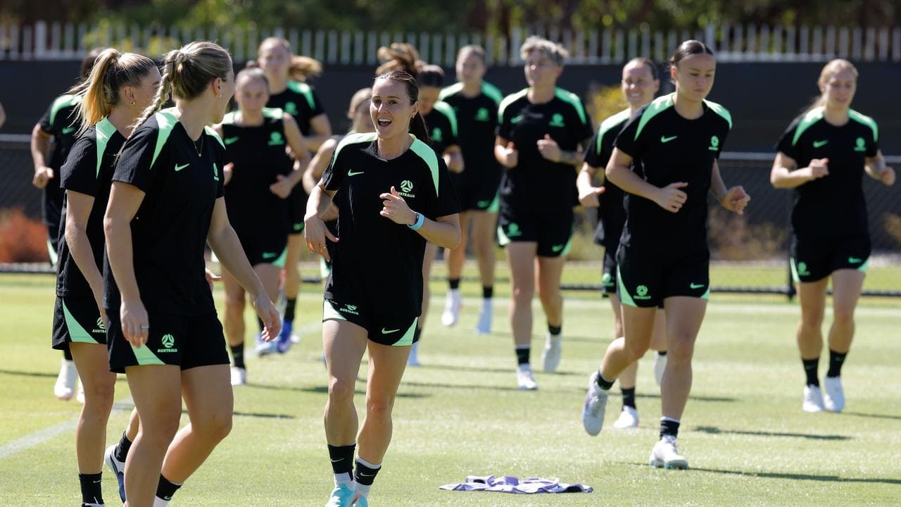 Matildas training.