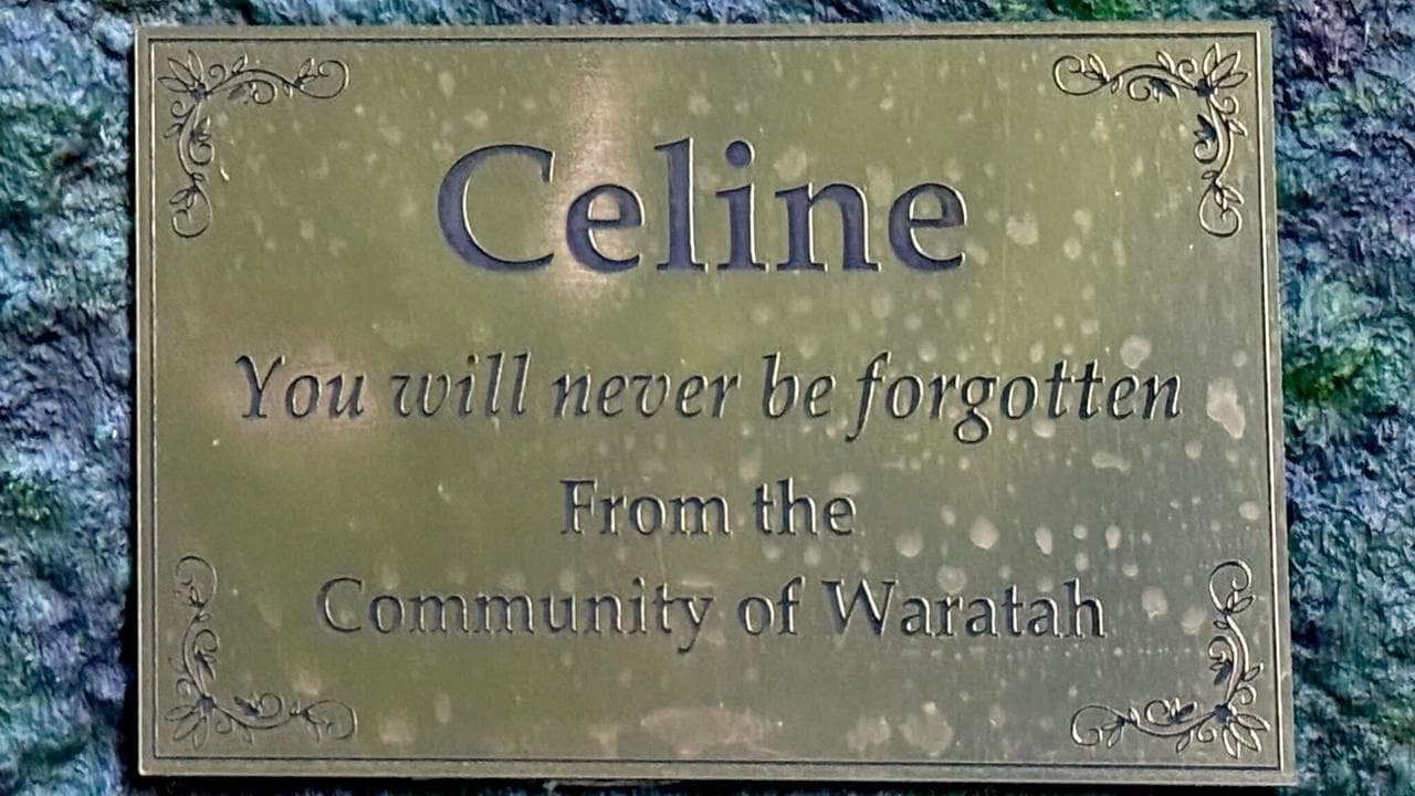 Memorial at Philosopher Falls for Belgian tourist Celine Cremer