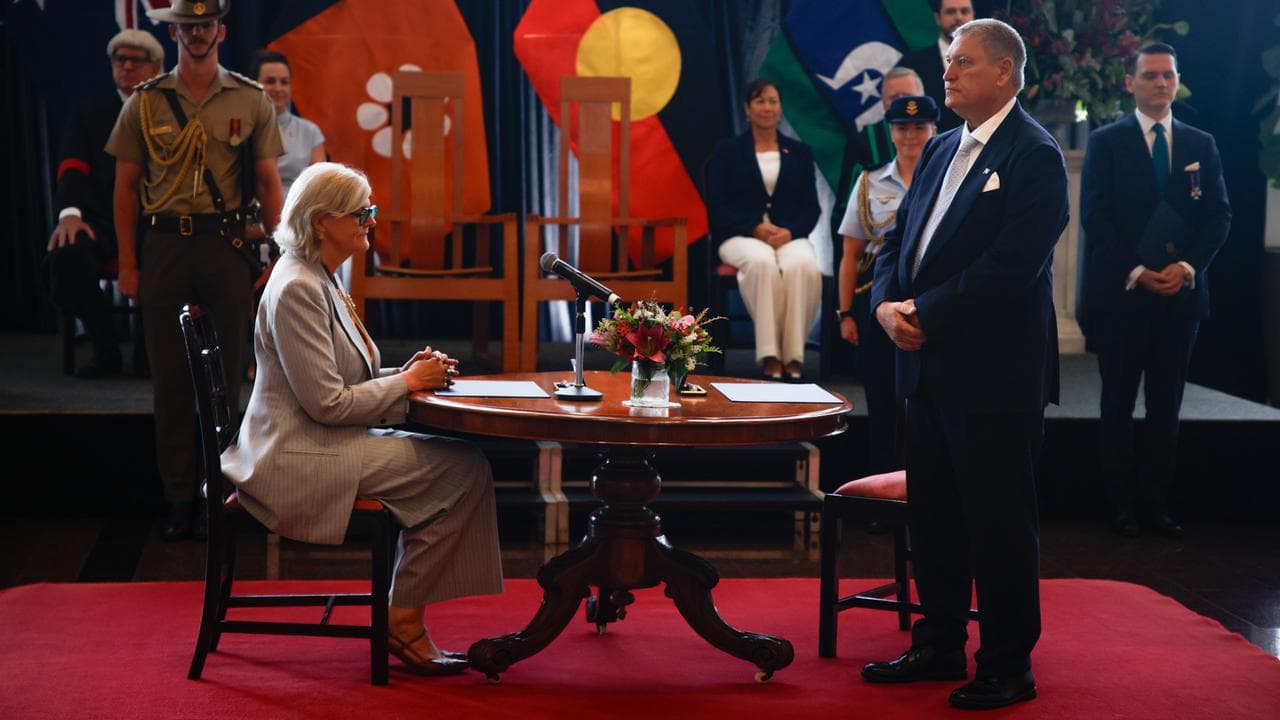 Governor-General Sam Mostyn and David Connolly