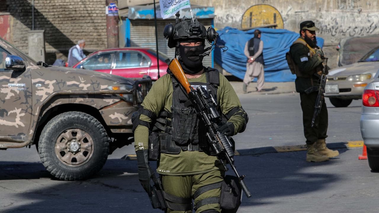 Taliban security officers (file image)