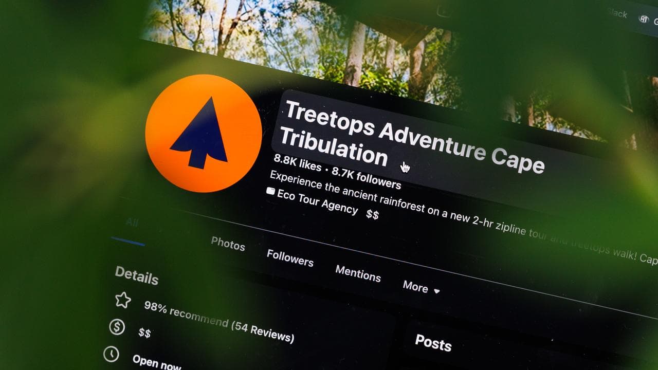 A photo of the Treetops Adventure Cape Tribulation Facebook page