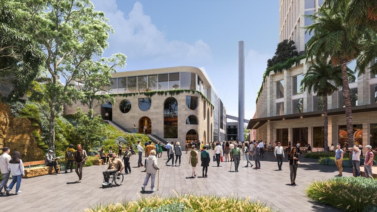 An artist's impression of the new suburb 