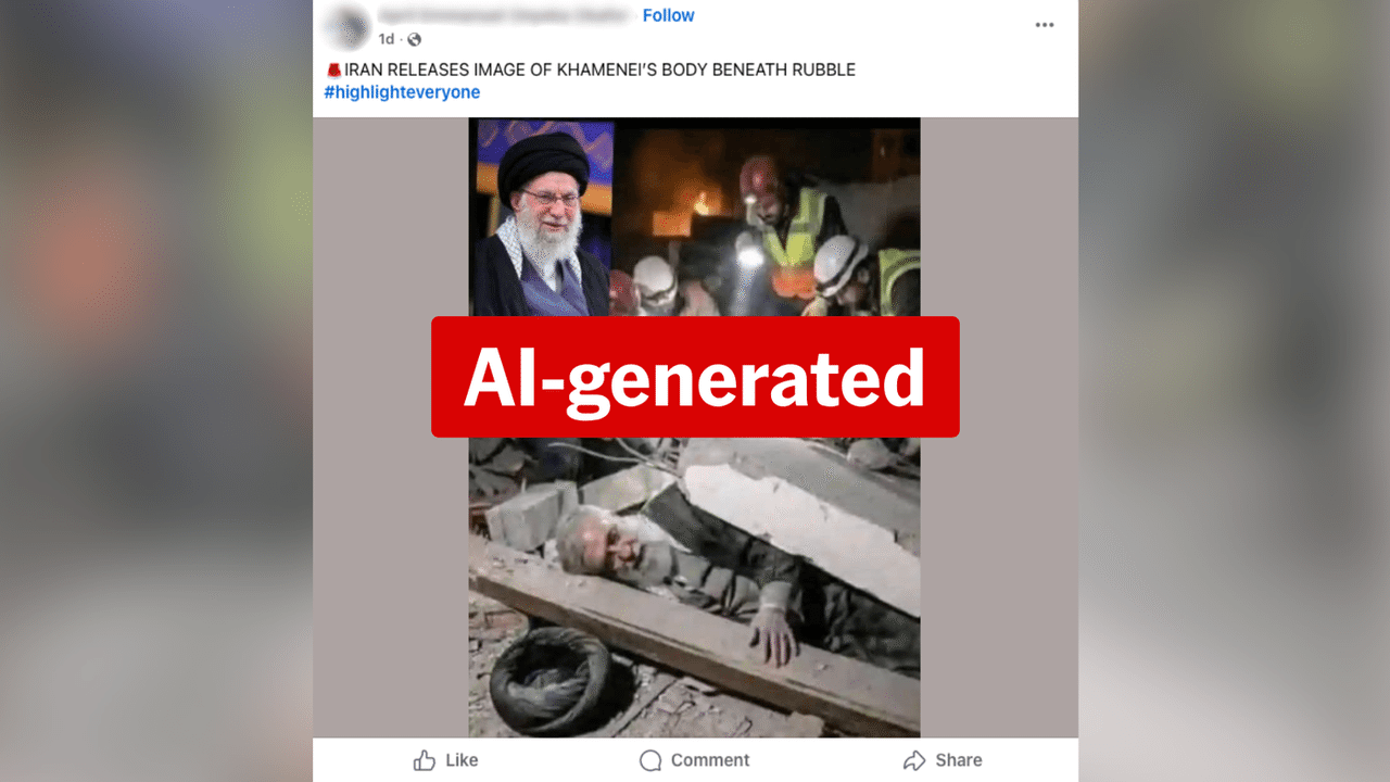 A screenshot of a Facebook post.  