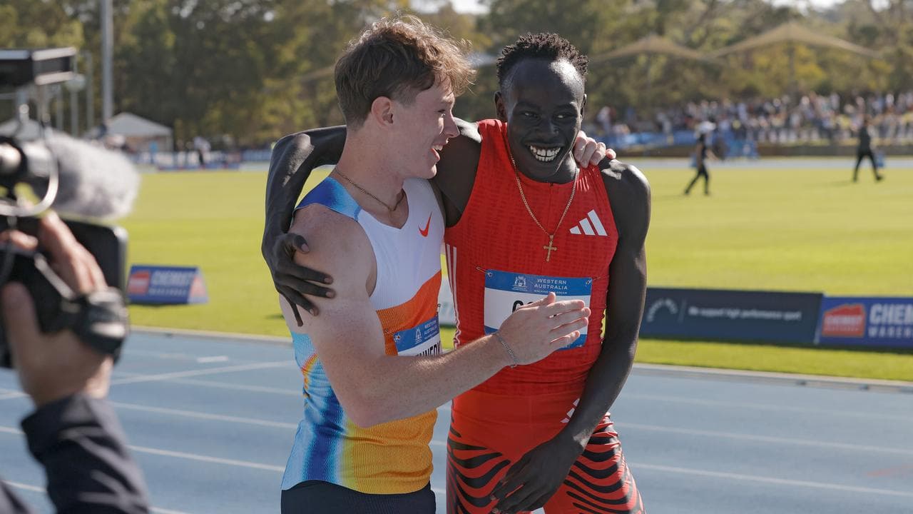 (L-R) Lachlan Kennedy and Gout Gout.