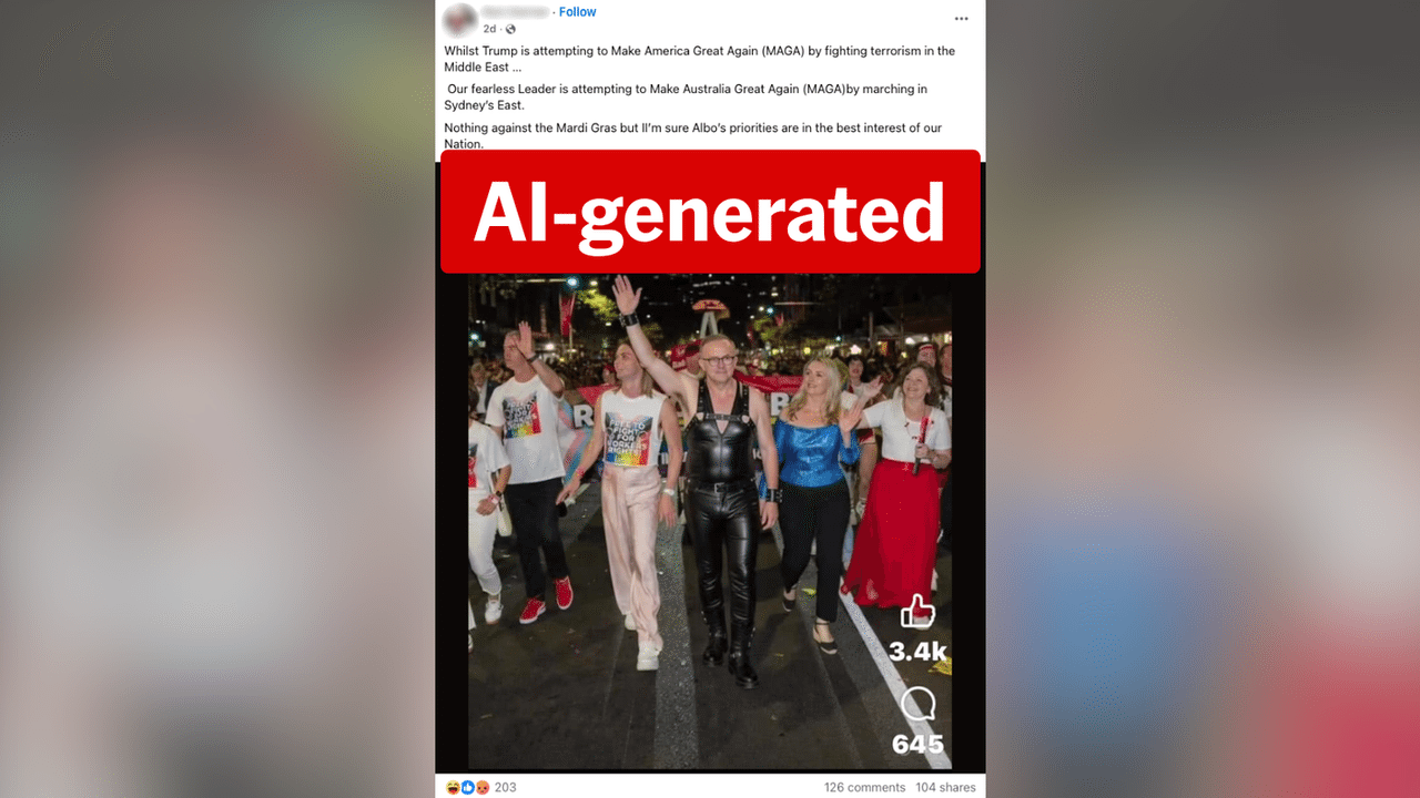 A screenshot of a Facebook post.