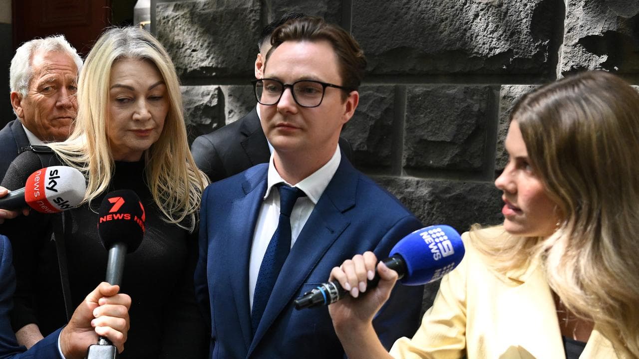 Greg Lynn's wife Melanie and son Geordie (file)