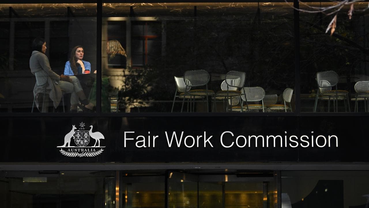 Signage at Fair Work Commission in Melbourne, Victoria