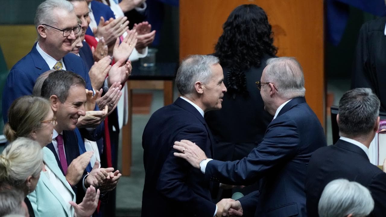 Mark Carney in Australian parliament