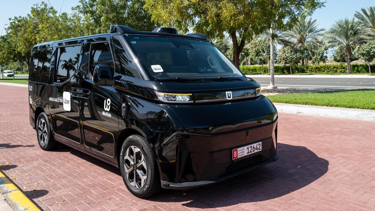 WeRide and Uber are testing self-driving vans in the UAE