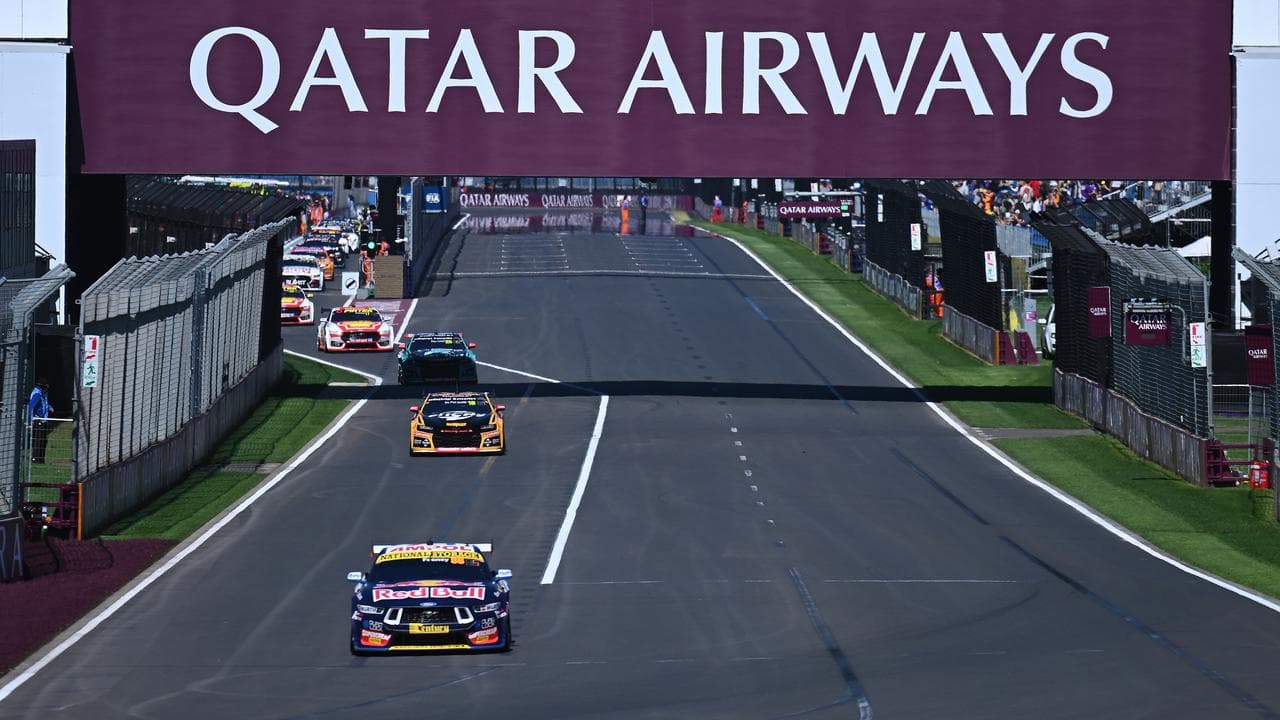 Signage for Qatar Airways at the Australian Grand Prix