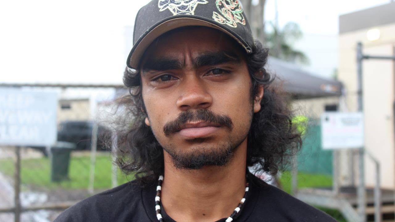 Evacuated Daly River resident Peter Sambono